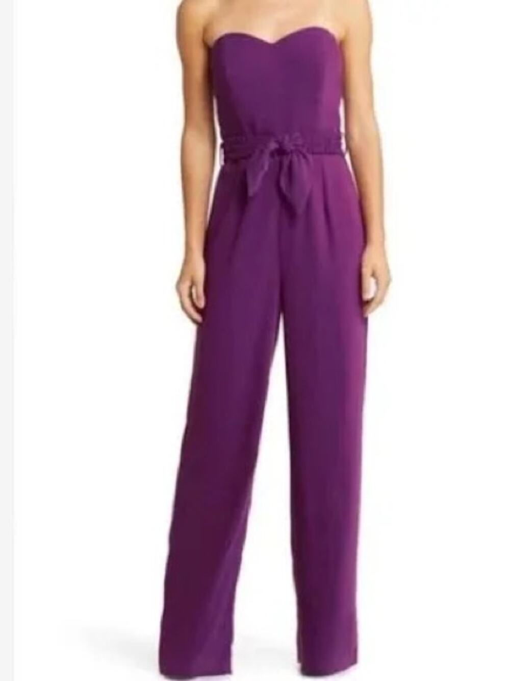 NWT Lilly Pulitzer Rosalie Strapless Jumpsuit Amarena Cherry Size 10